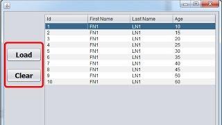 Java - How To Load And Clear JTable Data In Java Using NetBeans [ with source code ]