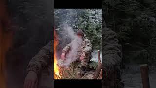 Bushcraft in winter #forest #winter #bushcraft #forest_stories #bonfire #bushcrafttime