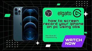 How to Screen Record your Iphone on PC using OBS