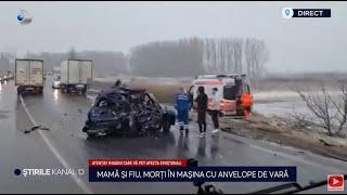 Stirile Kanal D - Mama si fiu, morti in masina cu anvelope de vara | Editie de seara