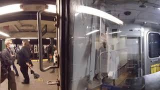 Train Cam 360 : Rear View ; R Train from Canal Street to 14th St Union Square