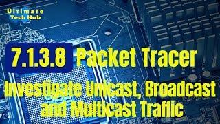 7.1.3.8 Packet Tracer - Investigate Unicast, Broadcast and Multicast Traffic with Answers English