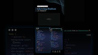 Animated Glowing Button #codewith_muhilan #css #coding #glowing #animation