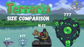 Ultimate Bosses Size Comparison 2 (Redemption, Qwerty, Enigma, GRealm, Split, Pinky) || Terraria