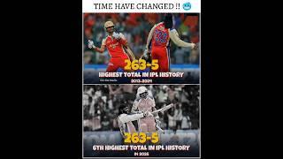 RCB’s 263 once ruled the charts as IPL’s highest total—how Time Have Changes  #ipl #rcb #cricket