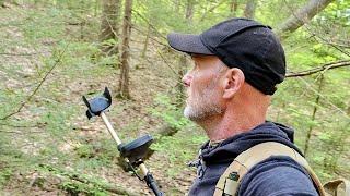 Wait till you see what walked by me today metal detecting in the woods