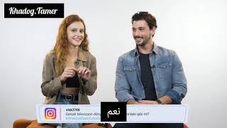 مقابلة ابطال مسلسل اتصل بمدير أعمالي مع برنامج onedio كاملة مترجمة ahseneroğlu ve denez can aktaş