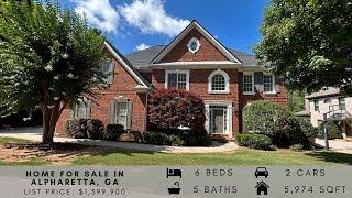 HOME FOR SALE IN ALPHARETTA, GA | 6 BEDS, 5 BATHS, 5974 SQFT