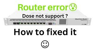 error router does not support secure connection please enable legacy mode if you want to connect.