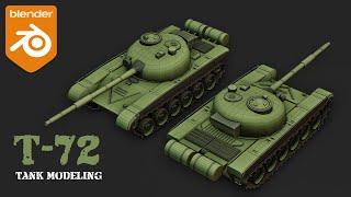 Modelling a T-72 Tank in Blender | Full Tutorial (Arijan)