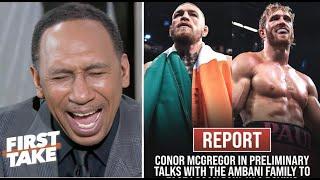 FIRST TAKE | Stephen A. reacts Boxing match: Conor Mcgregor vs. Logan Paul Full Fight