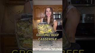CHEESY GROUND BEEF CASSEROLE  #casserolerecipe #comfortmeal #lowcarbrecipes