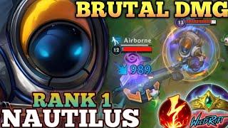 NAUTILUS DEADLY FULL AP DAMAGE! ONE COMBO DELETE - TOP 1 GLOBAL NAUTILUS BY Master Tom - WILD RIFT