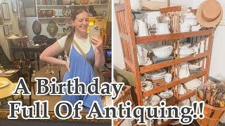 Antiquing All Day Long! | Spend My Birthday With Me Shopping For Antiques