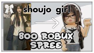 800 robux shopping spree (pintrest shoujo girl style) on my alt!