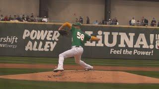 Paul Blackburn delivery in super slow motion @ Las Vegas Ballpark 3.5.23