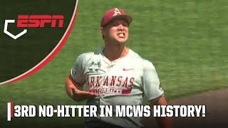 HISTORY MADE‼️Gage Wood throws 3rd NO-HITTER in MCWS history | ESPN College Baseball