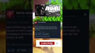 Steam Bewertungen zu Arma 3 #gaming #lustig #steam #arma3 #review