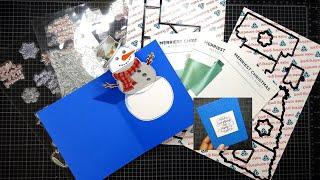 Diamond Press Merriest Christmas Pop-Up Stamps and Dies Set Review Tutorial! So Cute!