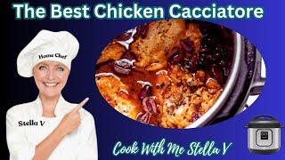 Start Here 1 Chicken Cacciatore Instant Pot -Cook With Me I'm Stella V, #instantpotdinners #chicken