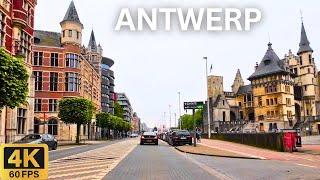 Driving in ANTWERP Belgium 2024  | Scenic City Tour in 4K 