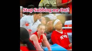 Caitlin Clark not happy with Coach #caitlinclark #basketball #shorts