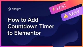 How to Add Countdown Timer to Elementor