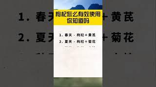 枸杞怎么有效使用，你知道吗？#生活小常识 #健康科普 #养生知识 #生活小妙招 #科普 #干货分享