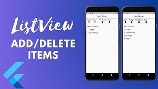 Flutter ListView Add/Delete items