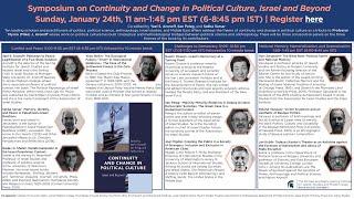 Symposium on Continuity and Change in Political Culture, Israel and Beyond