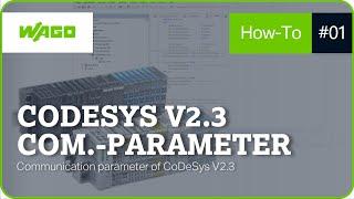 Communication Parameter of Codesys V2.3