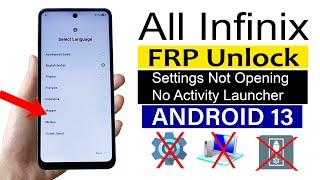 All Infinix ANDROID 13 : Google Account Remove (without pc) - 100% WORKING TRICK