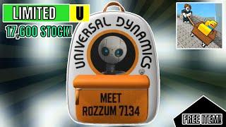 FREE LIMITED | HOW TO GET THE WILD ROBOT UNIVERSAL DYNAMICS BACKPACK IN PULL A FRIEND [ROBLOX]