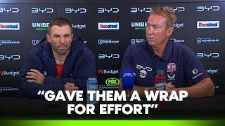 Robbo saw positives despite BIG Round 1 loss | Roosters Press Conference | Fox League