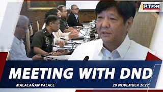 Meeting with the Department of National Defense 11/29/2022
