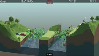 Poly Bridge Gameplay 009 - Game Walkthrough - bridge building simulation-puzzle game