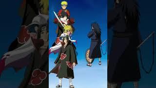 Naruto and Sasuke and Minato and Itachi vs Madara