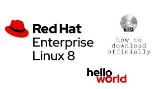 Redhat Enterprise Linux 8.0 Download Tutorial