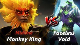 MidOne offlane Monkey King vs Faceless Void/Rubick | First 10 minutes