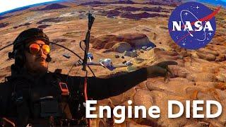 Engine Died over Mars Research Station- Paramotor Vlog