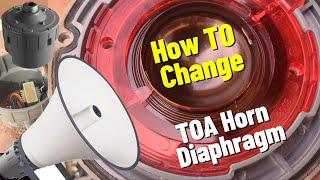 How TO Changing A TOA Horn Speaker Diaphragm "Step-by-Step Guide #TOA #ahuja