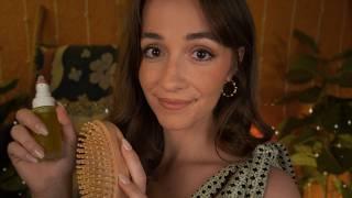 ASMR | The BEST Face and Hair Pampering  (personal attention, layered sounds, real hair)