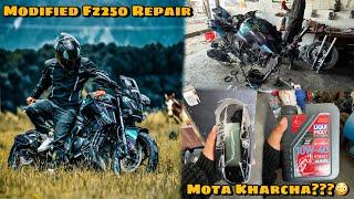 Modified Fz250 Repair& Full Service️| Best Engine Oil For Fz250| #yamaha