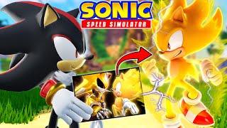 Unlocking SUPER SONIC With Shadow The Hedgehog! (Sonic Speed Simulator)