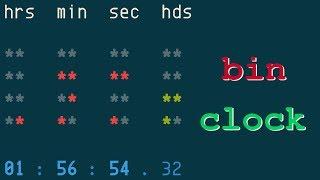 binclock, binary clock in Python