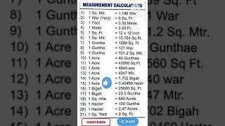 Land Measurement Calculations || Mathematical #short #shortsvideo #shorts