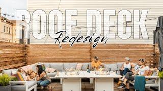 Ultimate Roof Deck Space w Polywood Furniture, DCS Grill & Urban Bonfire Kitchen