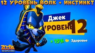 ВОЛК АНУБИС ДЖЕК - 12 УРОВЕНЬ!!! ПЕРВОБЫТНЫЙ ИНСТИНКТ В ИГРЕ ZOOBA