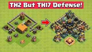 TH2 But TH17 Defense vs All Level 1 Troops | Clash of Clans