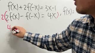 Solving an easy functional equation